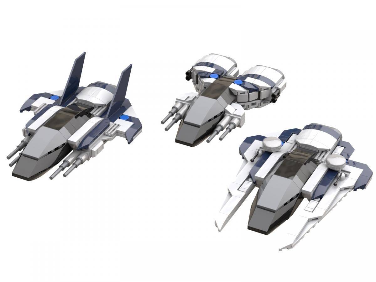 Quantum Wraith BlueBrixx Quantum Colony Jet Squadron