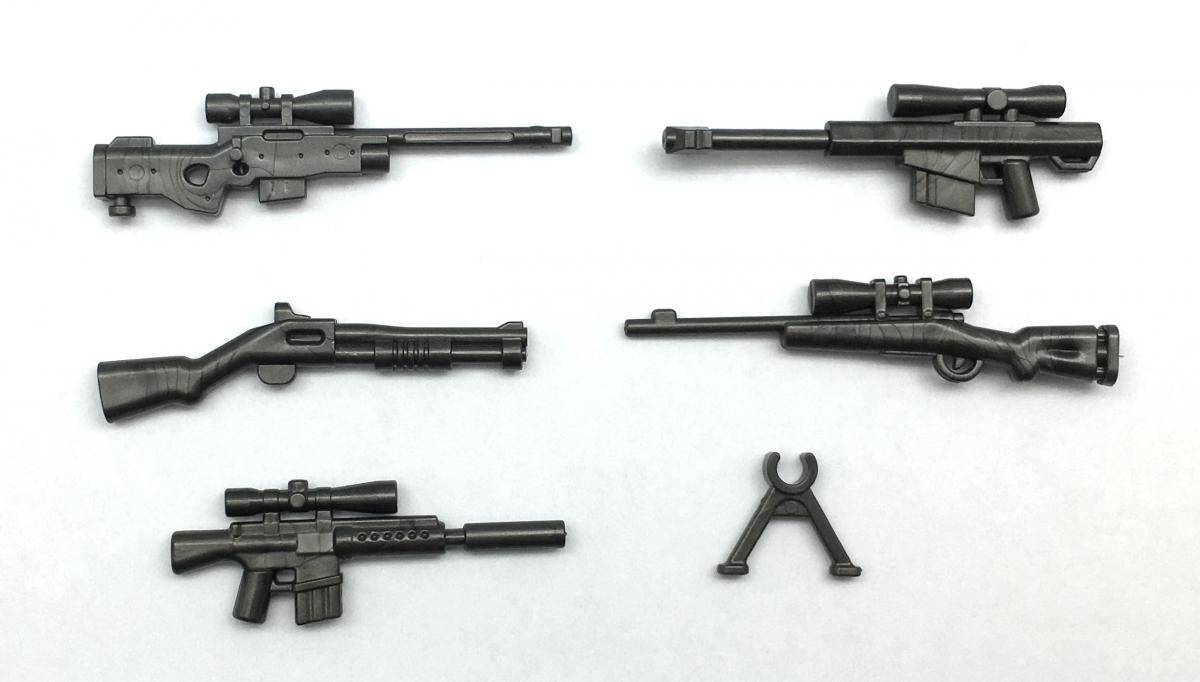 BlueBrixx Modern American Gun Set No.2, Met.gray