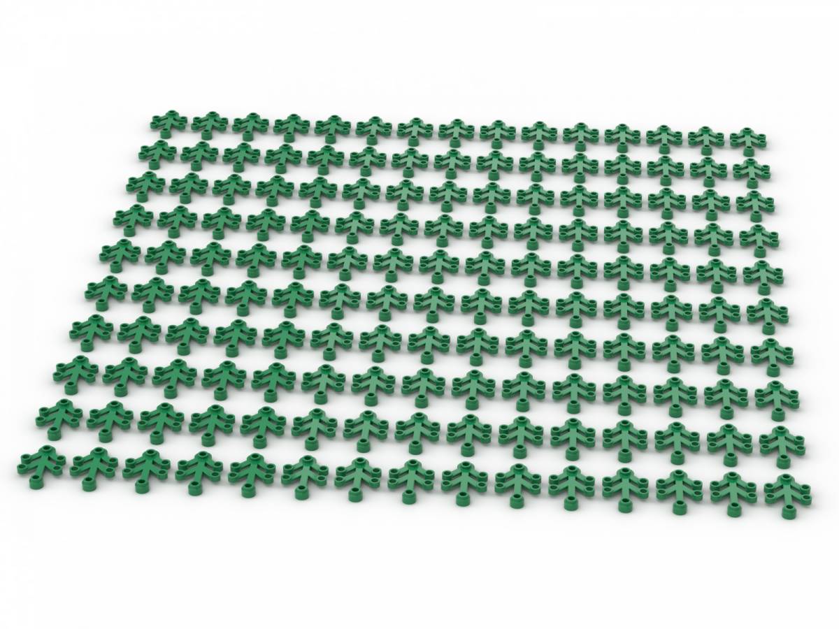 BlueBrixx Brix 150 pcs, LIMB ELEMENT, SMALL, Green