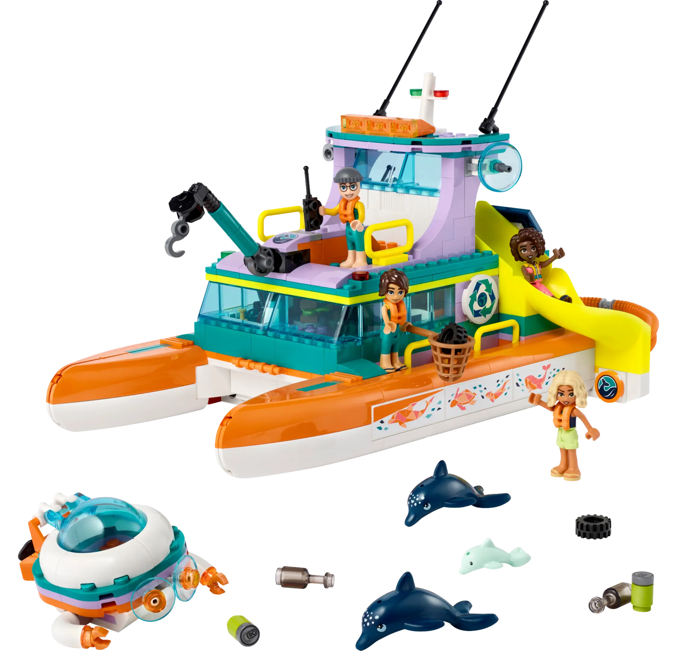 LEGO Friends Le bateau de sauvetage en mer • Set 41734