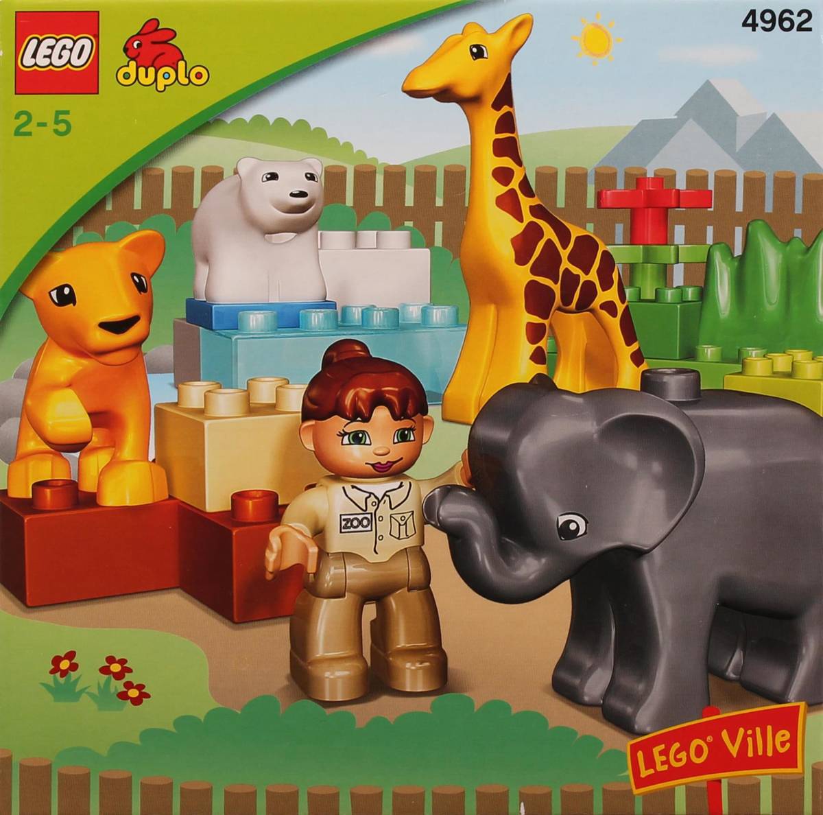 LEGO DUPLO Baby Zoo • BABY BLOCKS • Set 4962 • SetDB